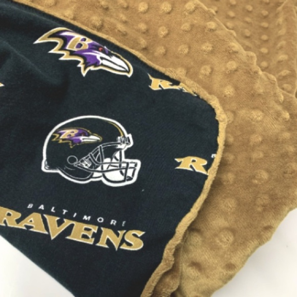 BALTIMORE RAVENS NFL Football Blankie Baby Fanatic Blanket 39 x 28 inches